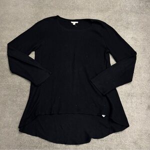 Eileen Fisher Organic Cotton Long Sleeve High Low Tunic Top Sweater